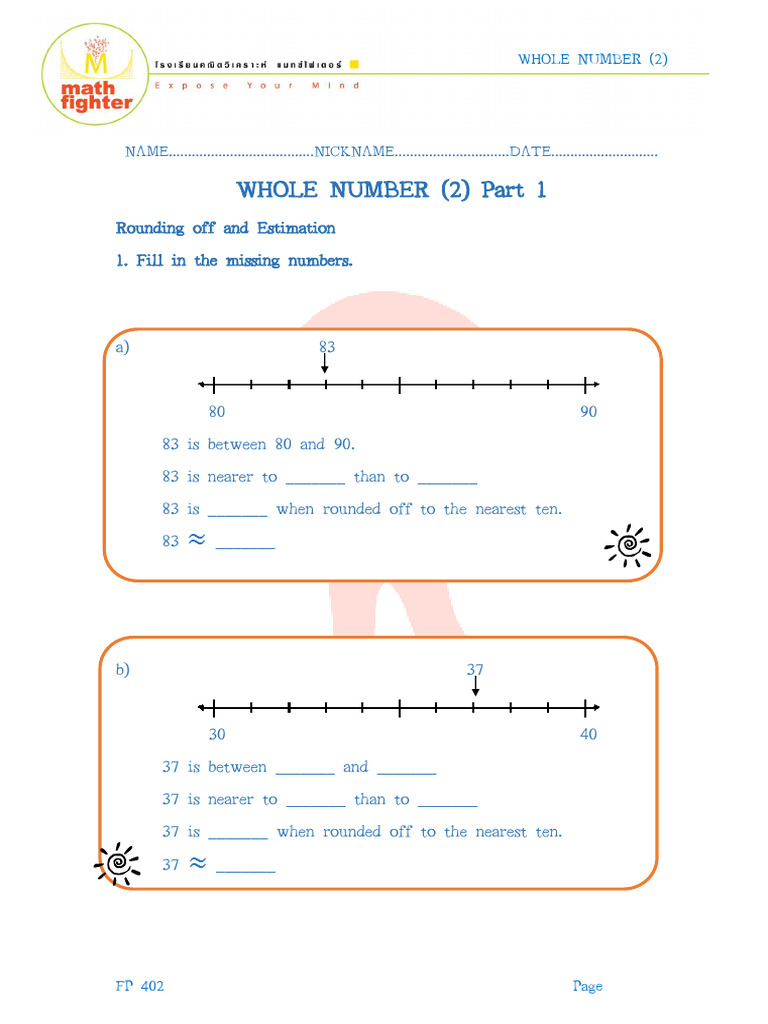 Rounding and Estimation Exercises | PDF