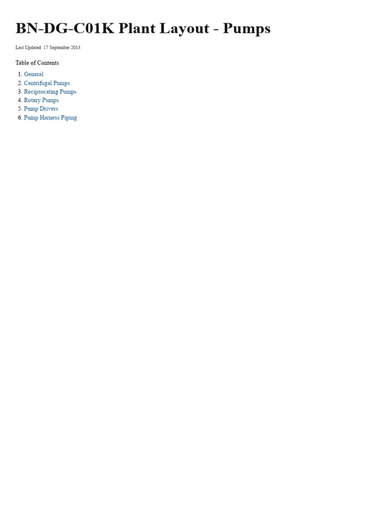 Plant Layout Guide for Pumps | PDF | Pump | Valve