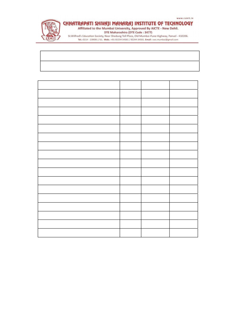 Mechanical Engineering Marks Sheet SEM-VII | PDF