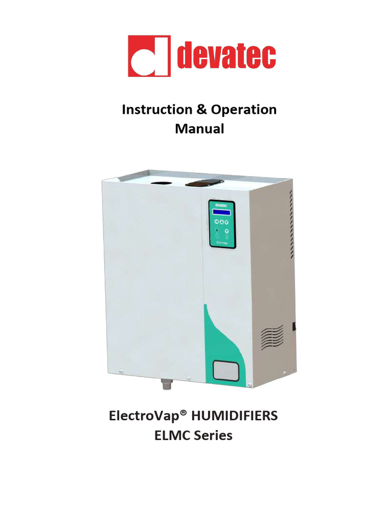 ElectroVap ELMC Humidifier Manual | PDF | Electricity
