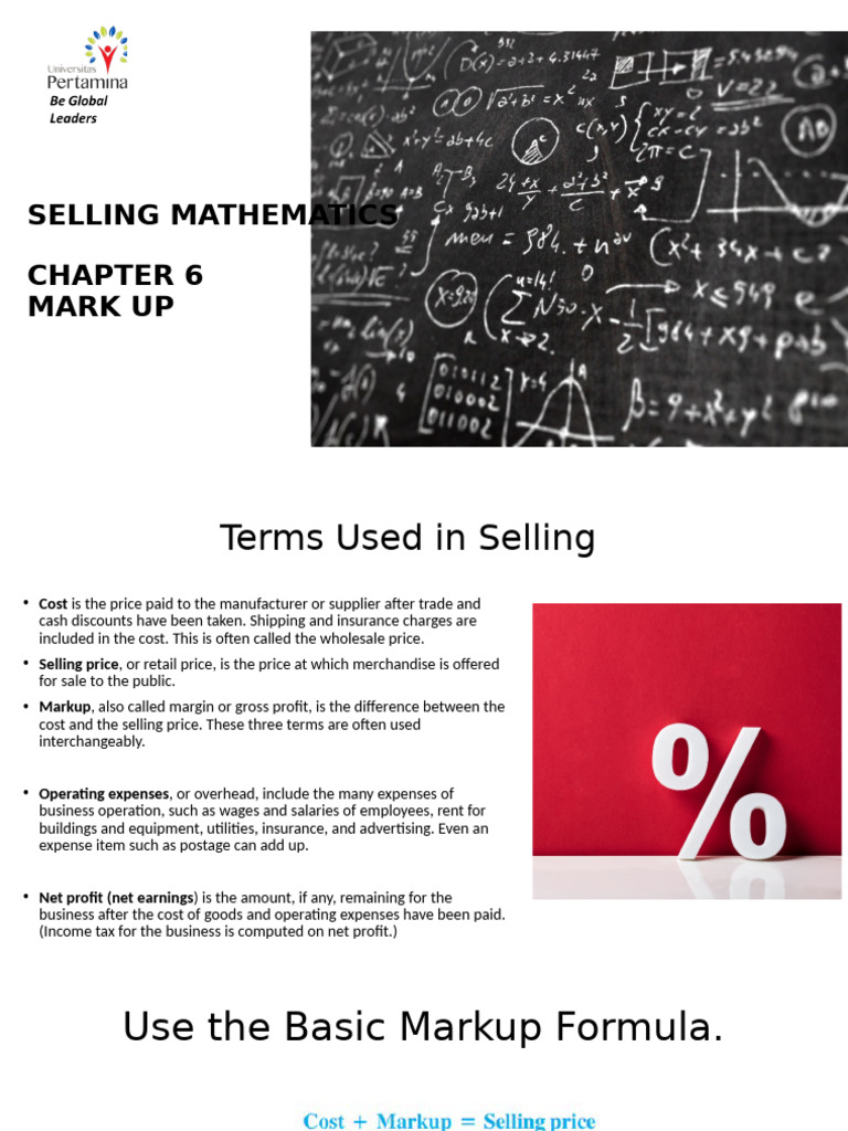 Understanding Markup in Selling Mathematics | PDF | Prices | Net Income