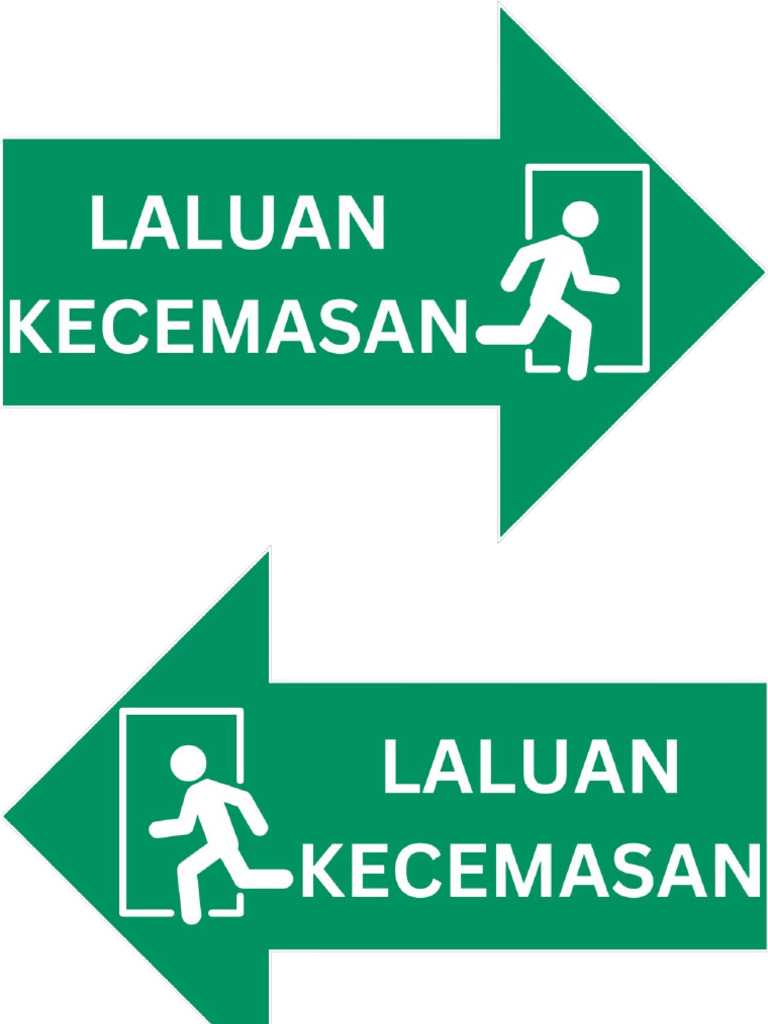 Tanda Arah Laluan Kecemasan | PDF
