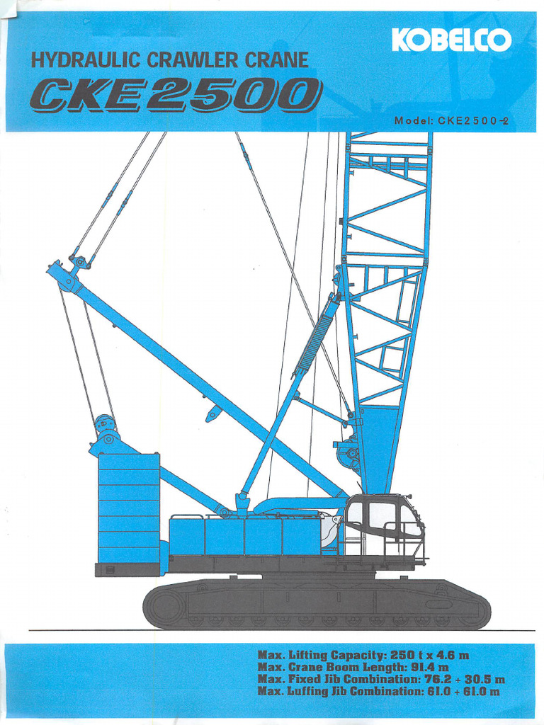 Crawler Crane Cke2500 Kobelco | PDF