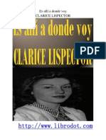 Es allí a donde voy CLARICE LISPECTOR