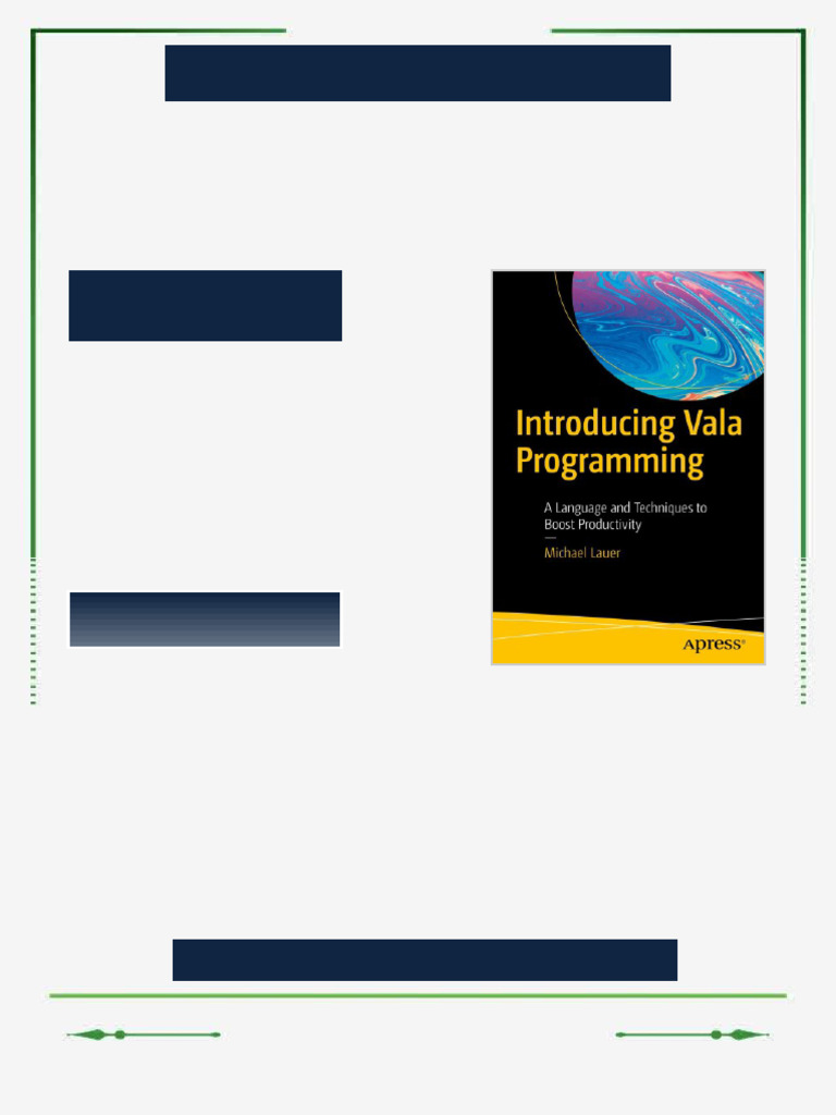 Introducing Vala Programming 1st Edition Michael Lauer full | PDF