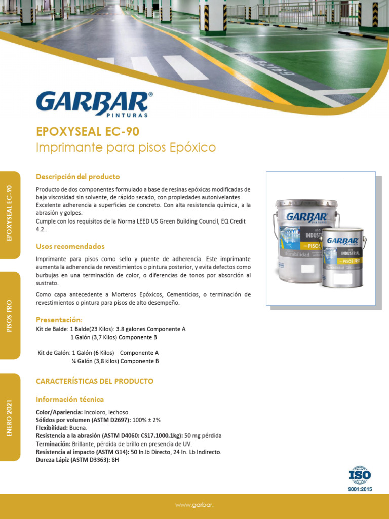 Imprimante Epóxico EPOXYSEAL EC-90 | PDF | Epoxy | Agua