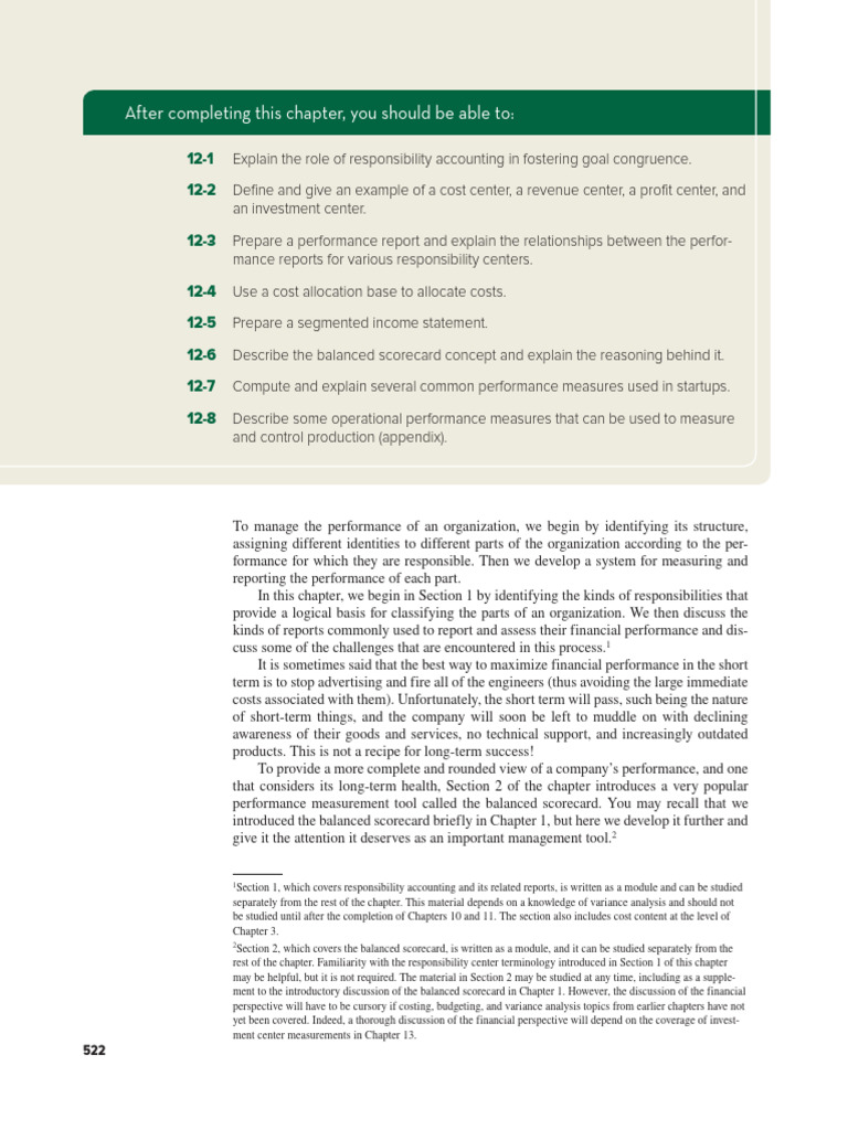 c12 - Responsibility Acctg | PDF | Hotel | Chef