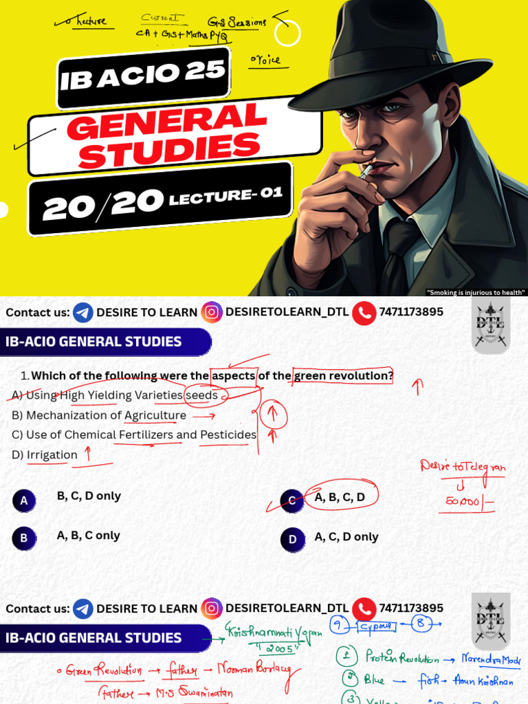 Ib Acio Gs Class Lecture - 01 | PDF