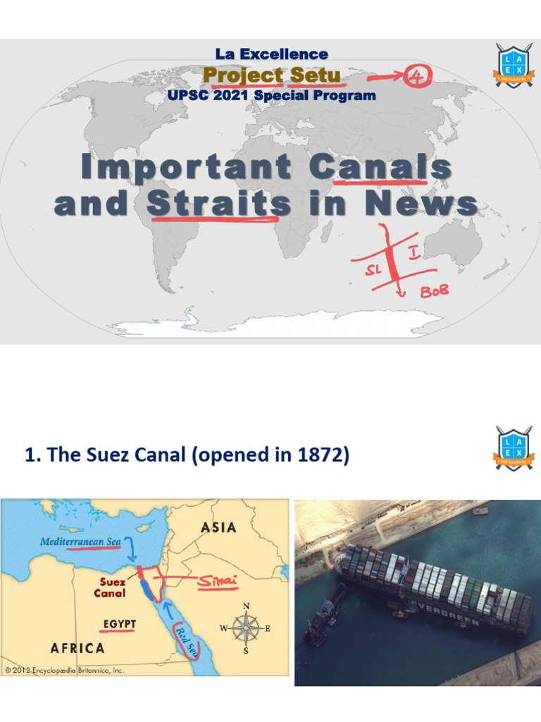 Key Canals and Straits Overview | PDF | Canal | Persian Gulf