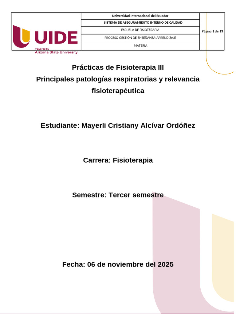 Formato UIDE | PDF | Tos | Pulmón