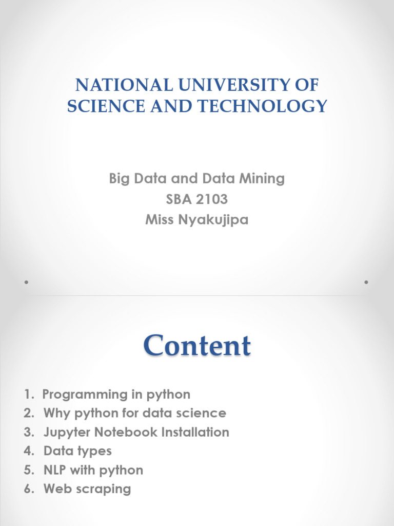 Python for Big Data and NLP Techniques | PDF | Bracket | Python ...