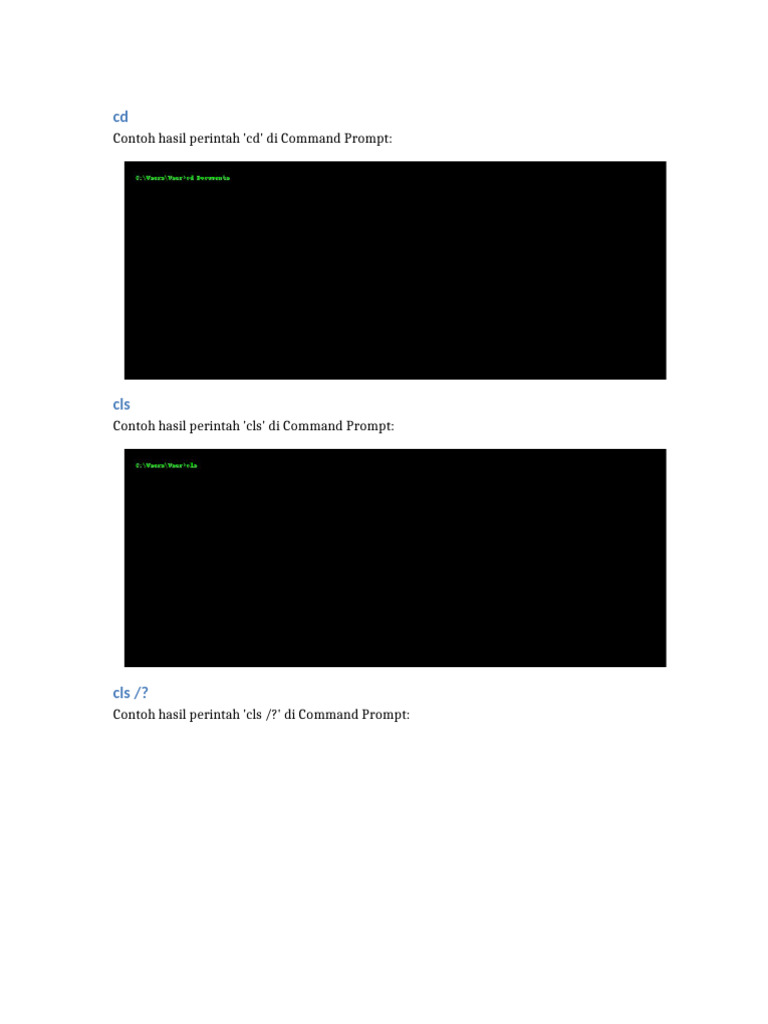 Command Prompt Commands Explained | PDF
