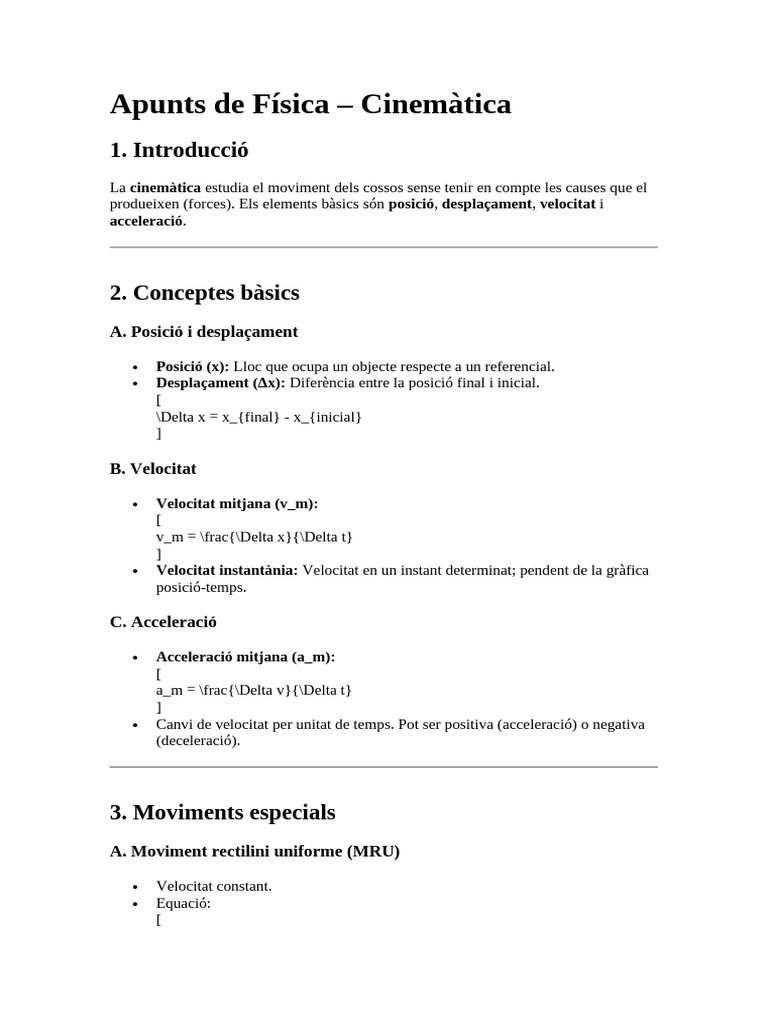 Apunts de Física | PDF