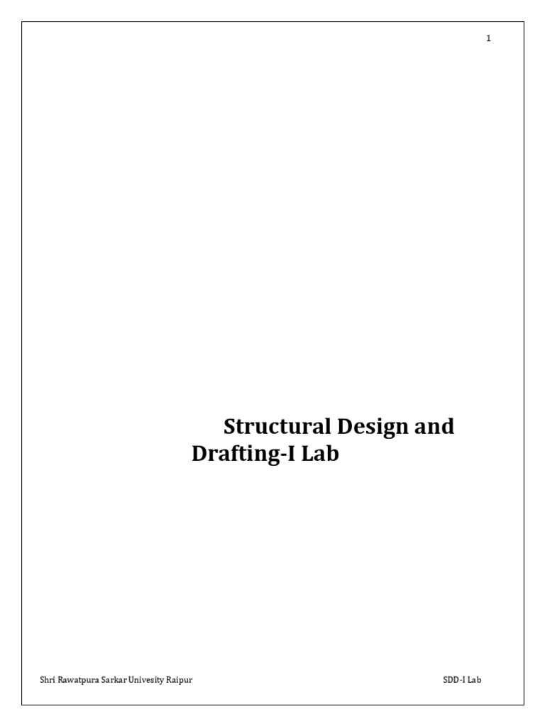 Structural Design Lab Manual for Civil Engineering | PDF | Beam ...
