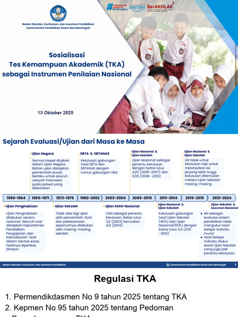 Panduan Tes Kemampuan Akademik TKA | PDF
