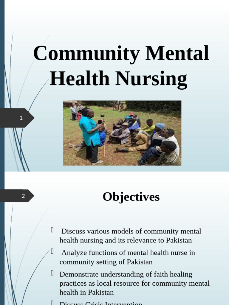 Community Mental Health Nursing in Pakistan | PDF | Mental Health ...
