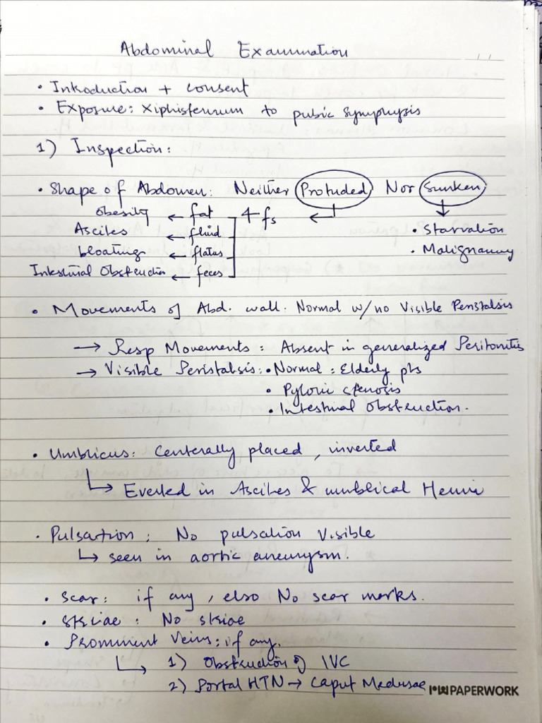 Abdominal Examination | PDF