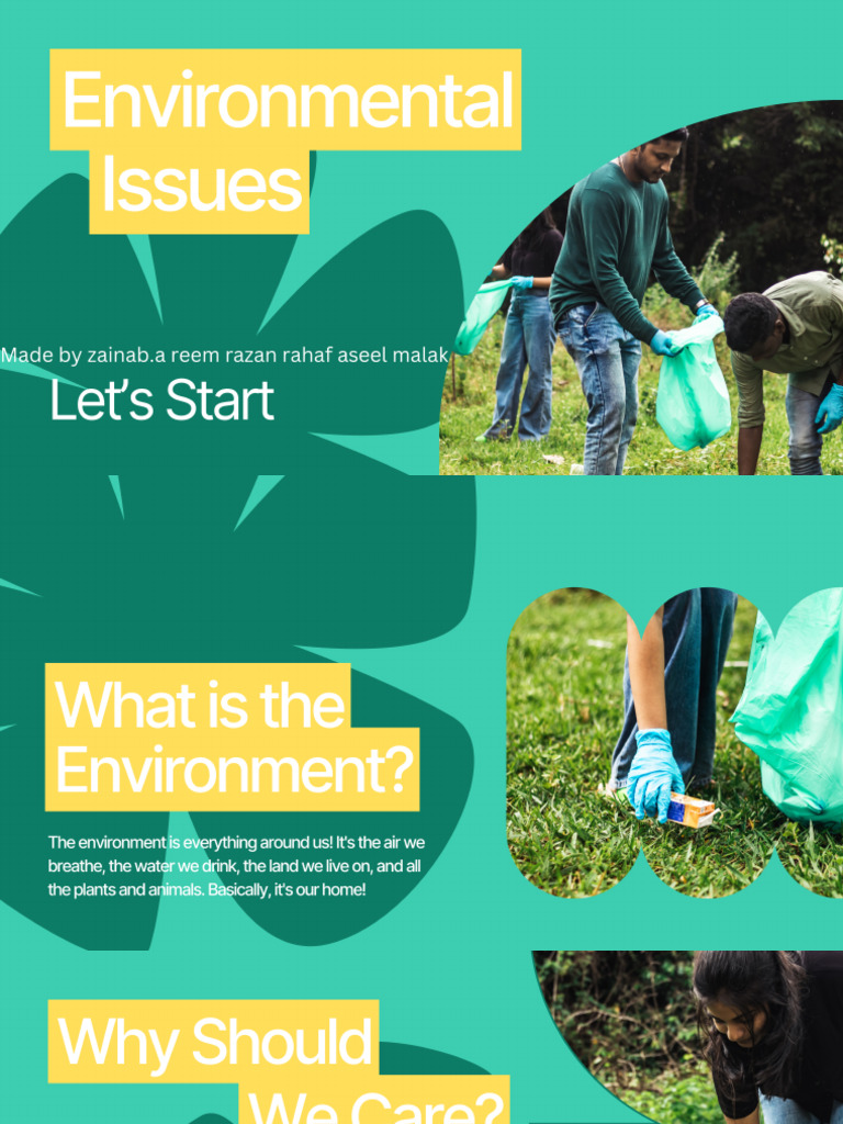 Green and Yellow Modern Environmental Issues Presentation | PDF