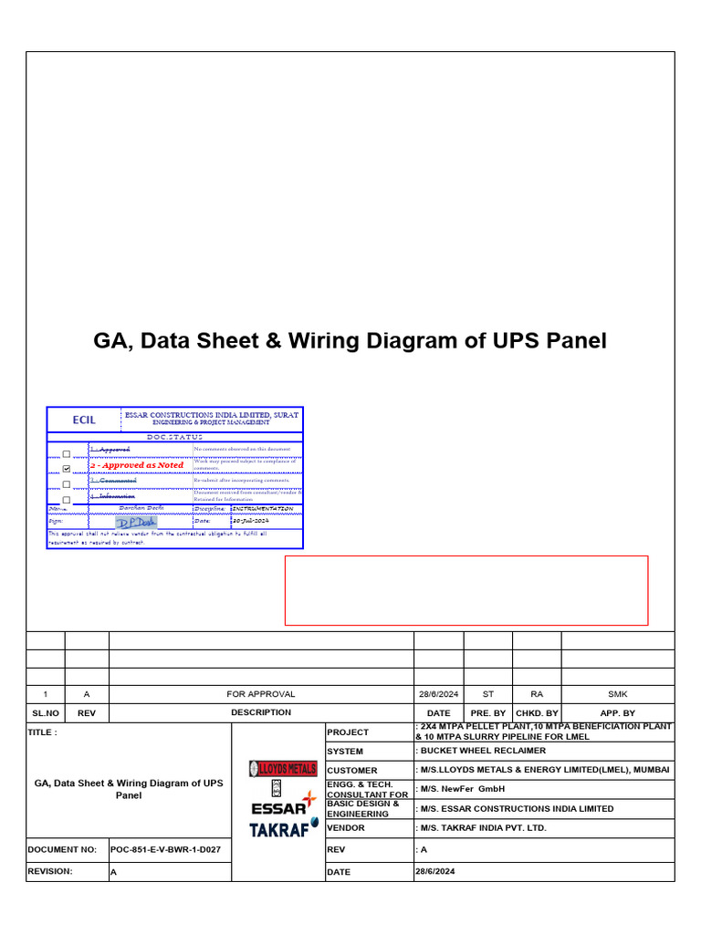 UPS Panel Technical Specifications & Approval | PDF | Power Inverter ...