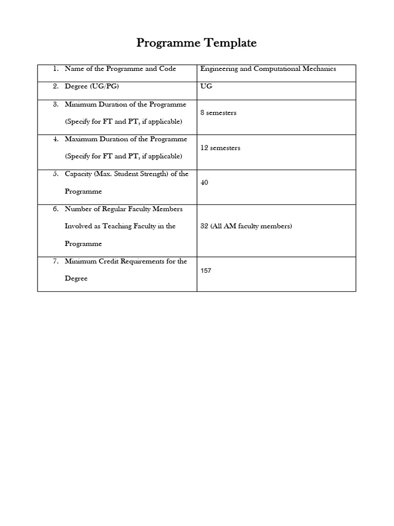 Engineering and Computational Mechanics Program | PDF | Engineering ...