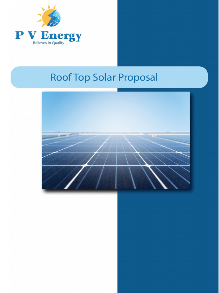 Solar Energy Installation Proposal | PDF | Solar Power | Photovoltaics