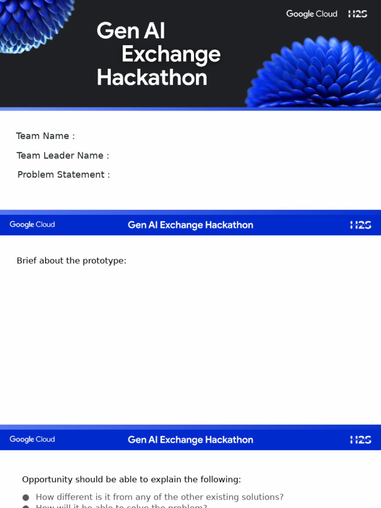 GenAI Exchange Hackathon - Prototype Submission | PDF