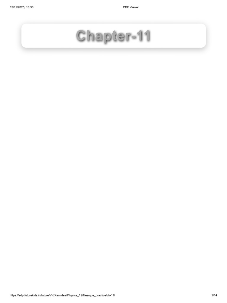 Chapter 11 Physics Practice Questions | PDF