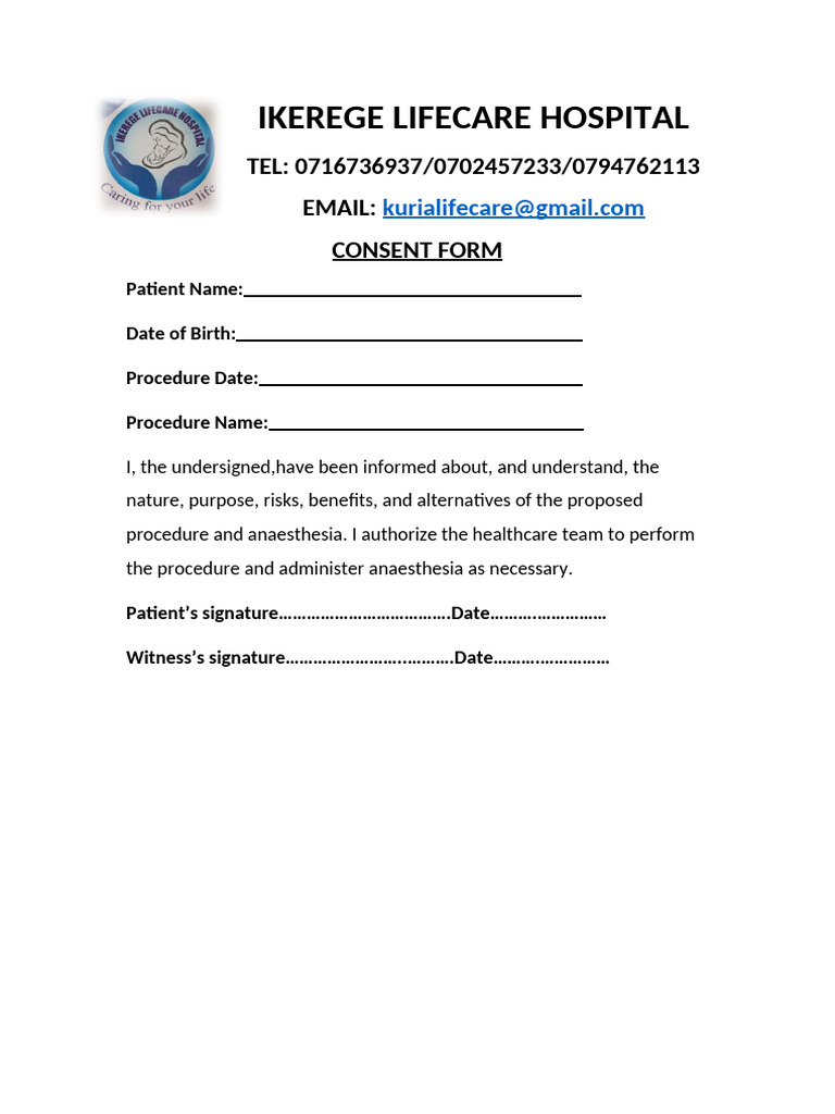 Consent Form | PDF
