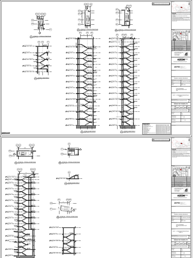 Stair Sections and Plans for Tender | PDF