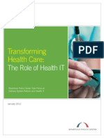Transforming Health Care: The Role of Health IT  