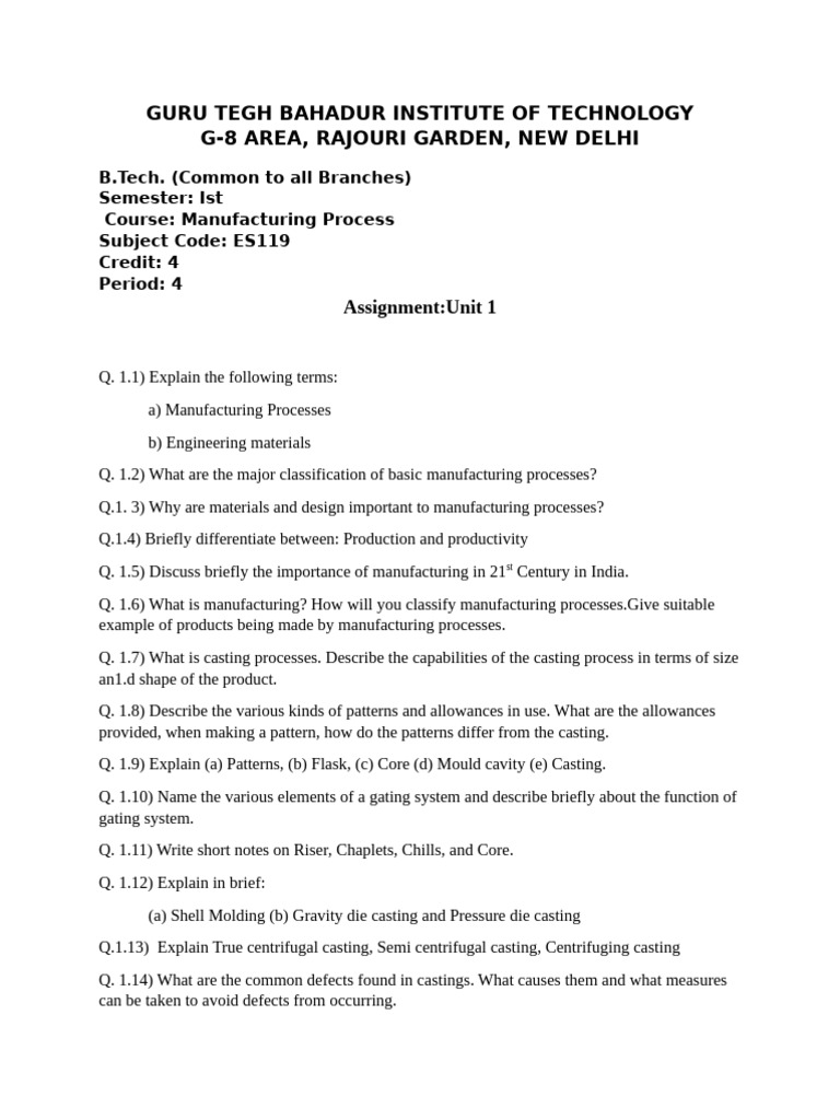 Assignment Manufacturing Process Pdf Welding Construction