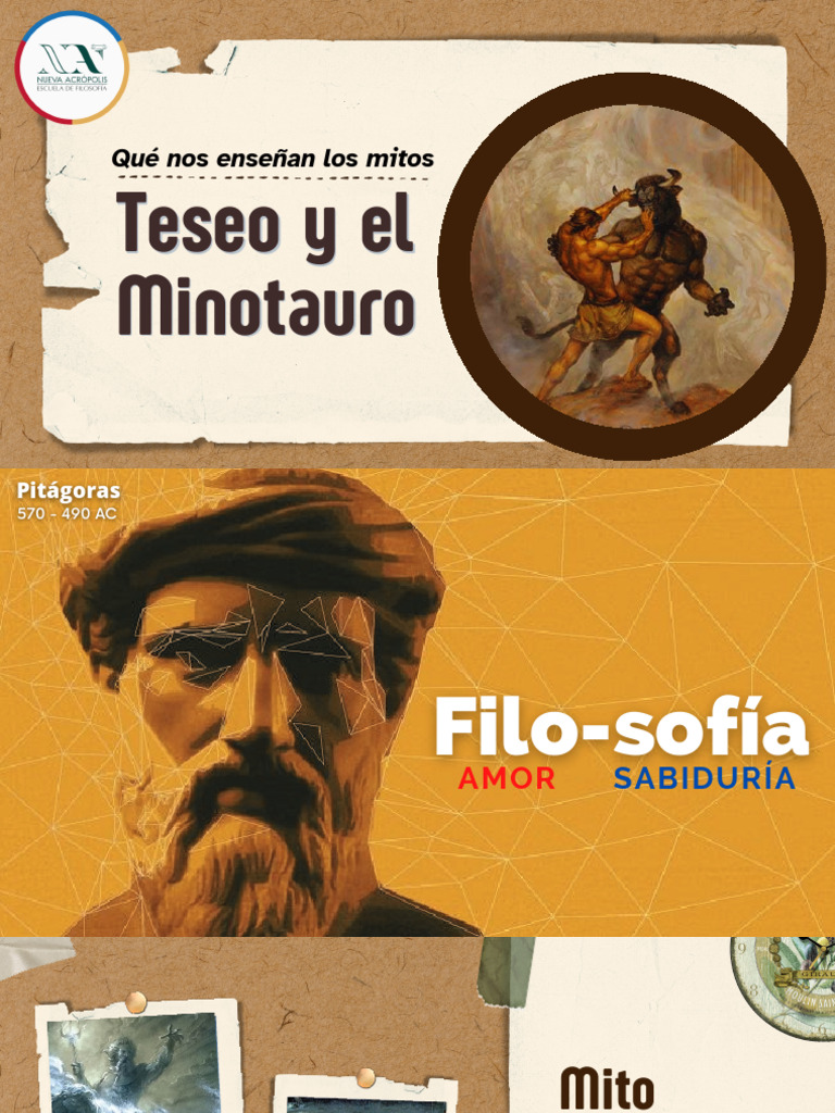 Mitos y símbolos: Teseo y el Minotauro | PDF | Los símbolos | Minotauro