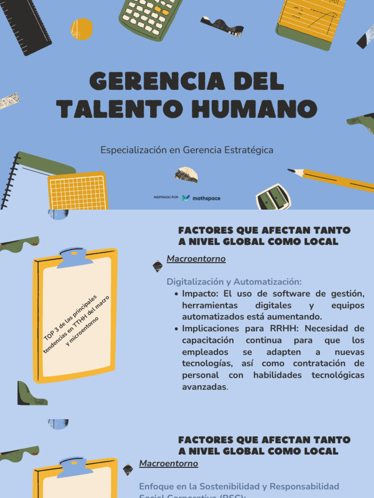 Tendencias en Gerencia de Talento Humano | PDF | Gestión de recursos ...