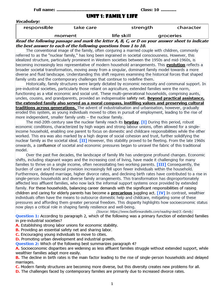 Evolution of Family Structures Today | PDF | Cost Of Living | Family
