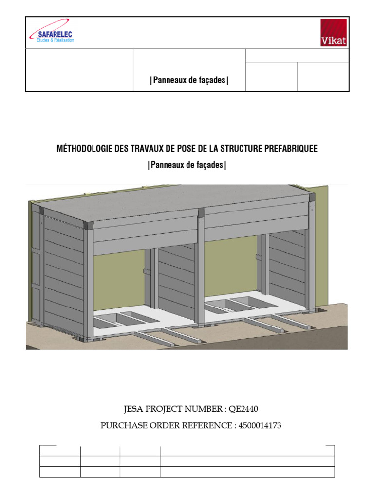 Méthodologie de Pose des Panneaux Préfabriqués | PDF | Ingénierie ...
