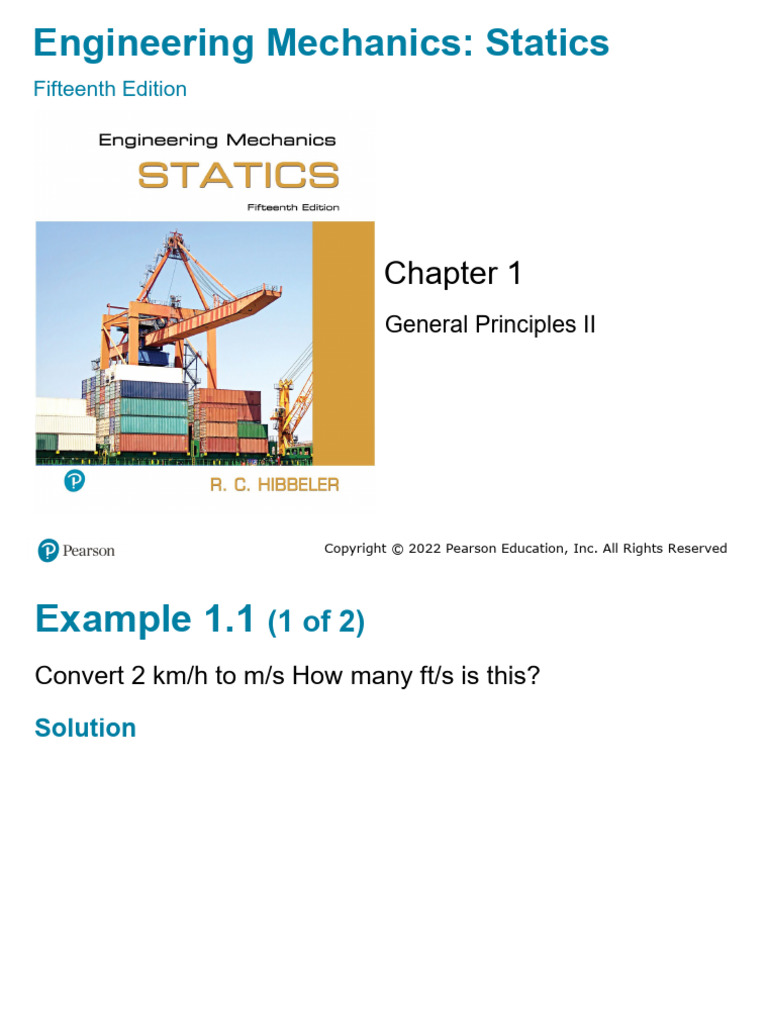 Unit Conversion in Engineering Mechanics | PDF