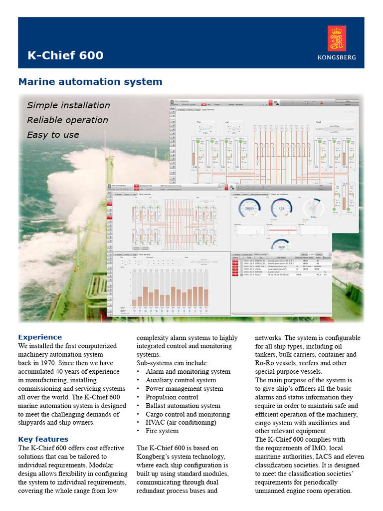 K-Chief 600 Marine Automation System | PDF | Ships | Computer Network