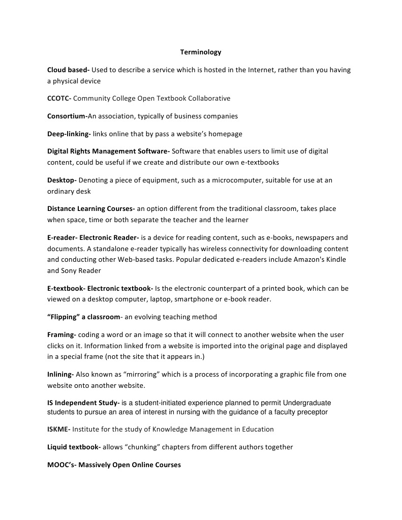 Terminology PDF E Reader Intellectual Works