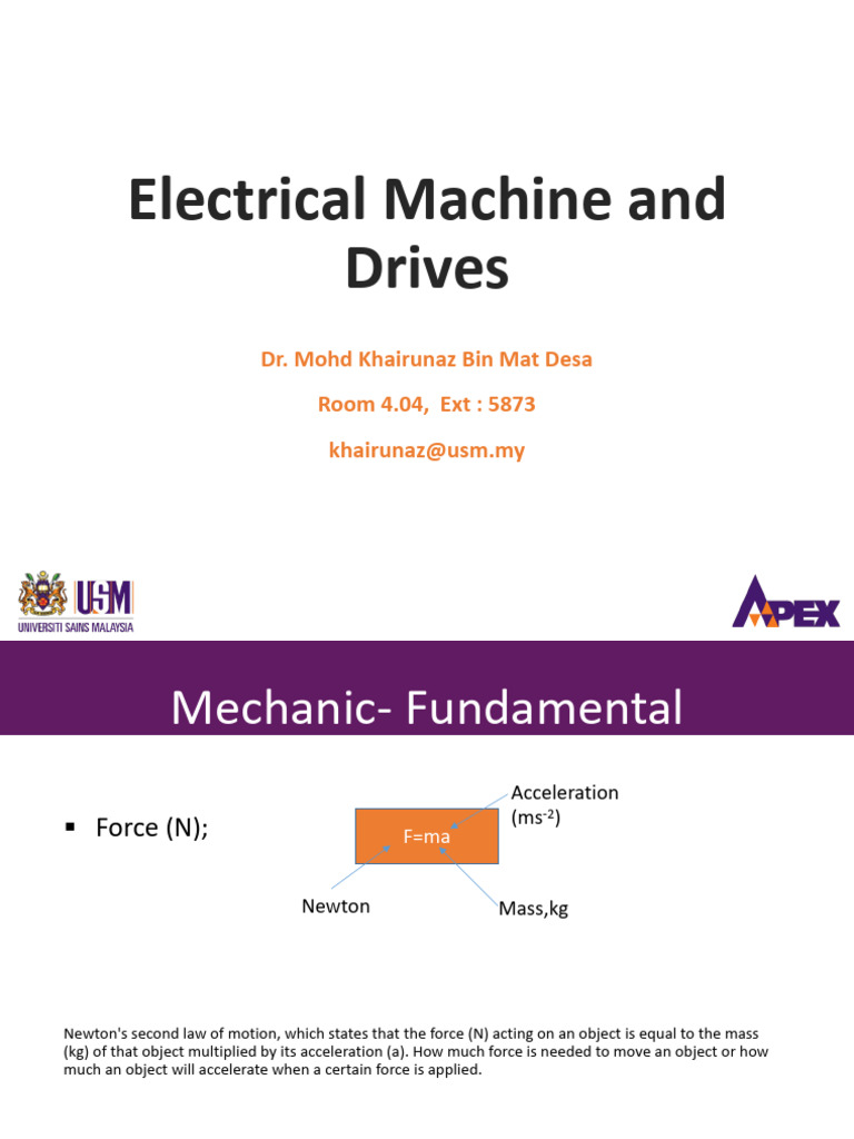 Lecture 2 EEK468 | PDF | Force | Torque