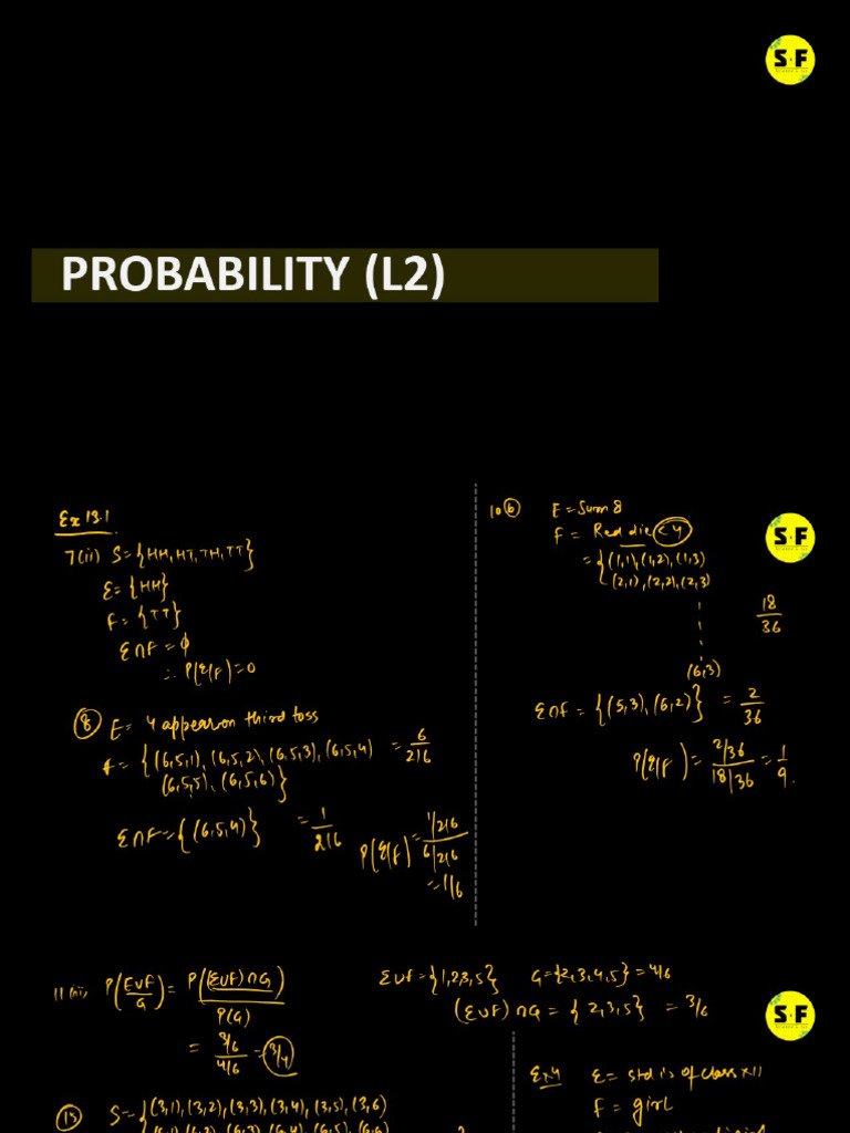 Probability L2 | PDF