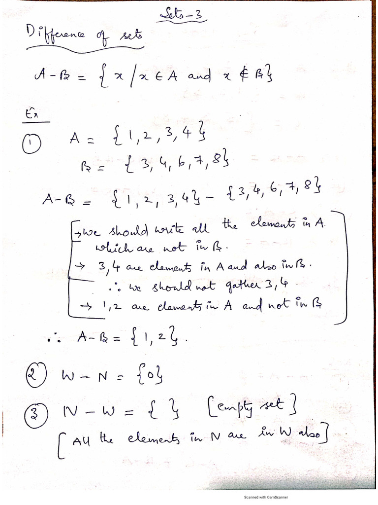Sets - 3 Notes | PDF
