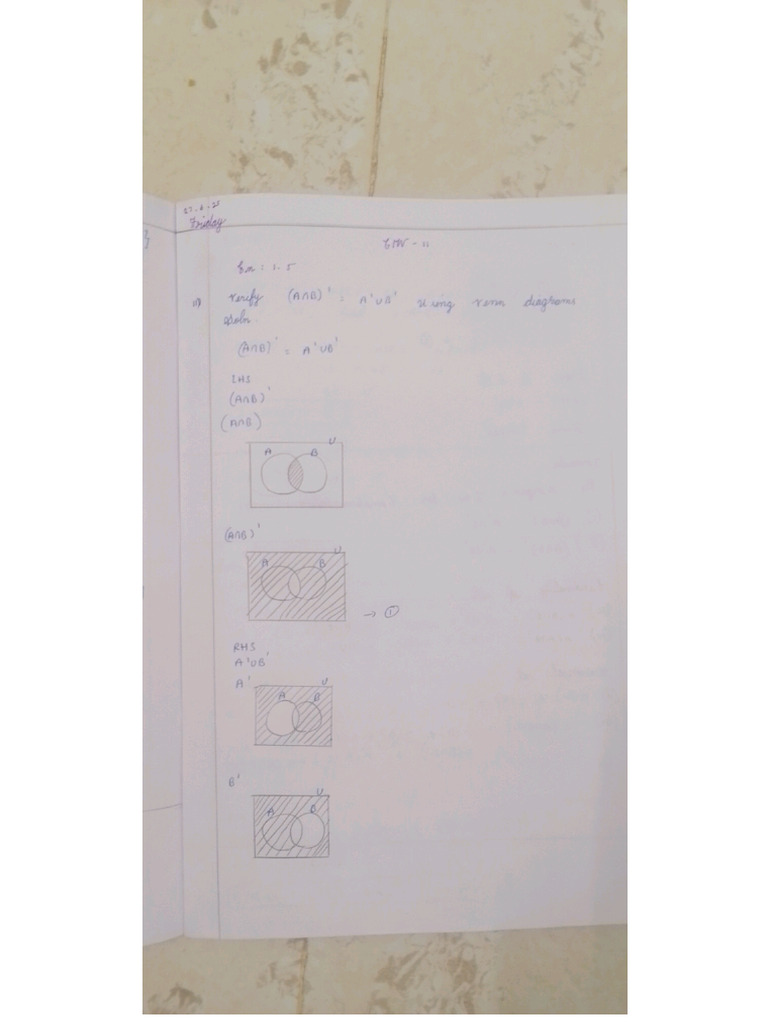 Maths Friday Class Work - 11 | PDF