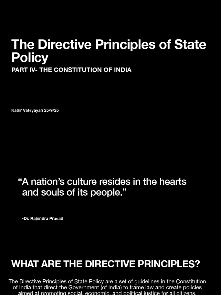 Directive Principles of State Policy | PDF | Justice | Crime & Violence