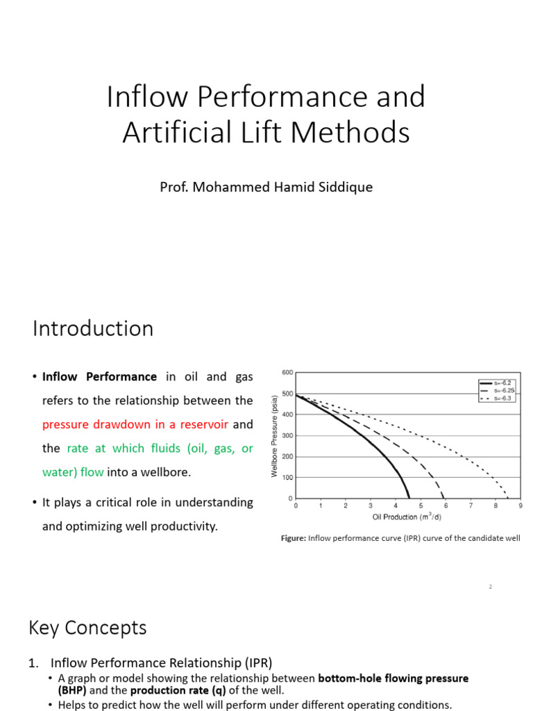 Inflow Performance & Artificial Lift Methods | PDF | Petroleum ...