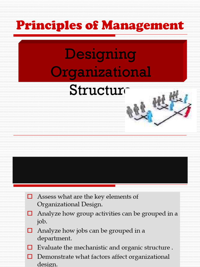 Key Elements of Organizational Design | PDF | Organizational Structure ...