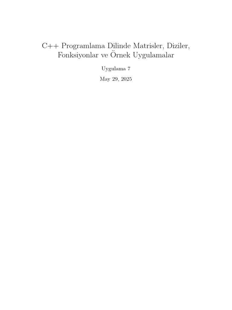 Uygulama7 C++ | PDF