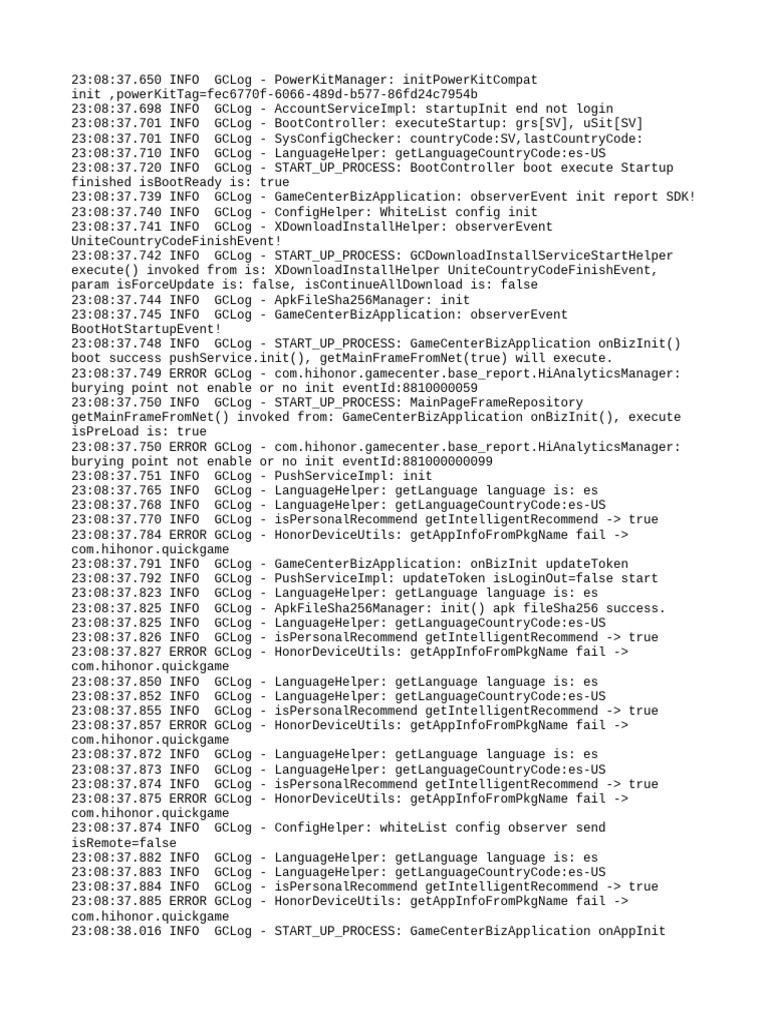 GameCenter Startup Log Analysis | PDF | World Wide Web | Internet & Web