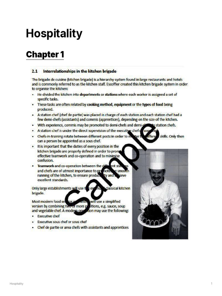 Hospitality | PDF | Sauce | Custard