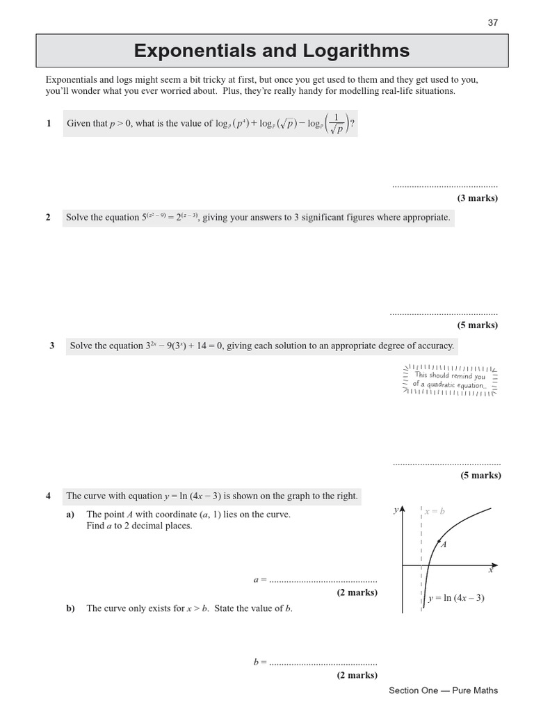 1020-Maths | PDF | Logarithm | Equations