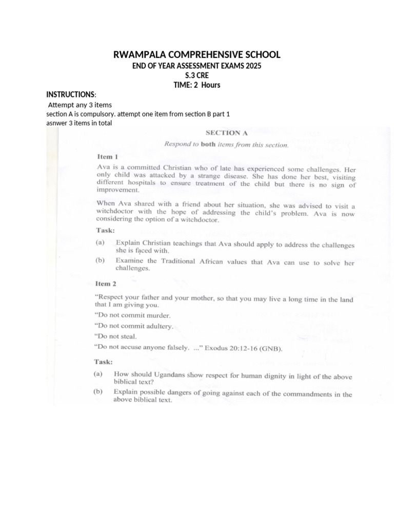 RWAMPALA S.3 CRE Exam 2025 Guide | PDF